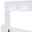 Lit double avec options de rangement latéral - Tiroir blanc fonctionnel