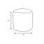 Pouf géométrique intérieur / extérieur Sunbrella-1786489499