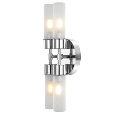 Dalenna 4 Light Glass Iron Dimmable Armed Sconce
