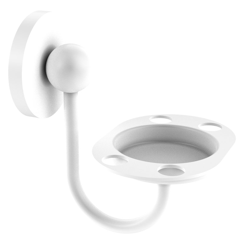 Porte-brosse à dents Gober, Blanc mat
