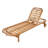 Cressida Vintage Coastal Resort Outdoor Acacia Wood Chaise Lounge with Cushion, Adjustable Backrest & Wheels-129911617