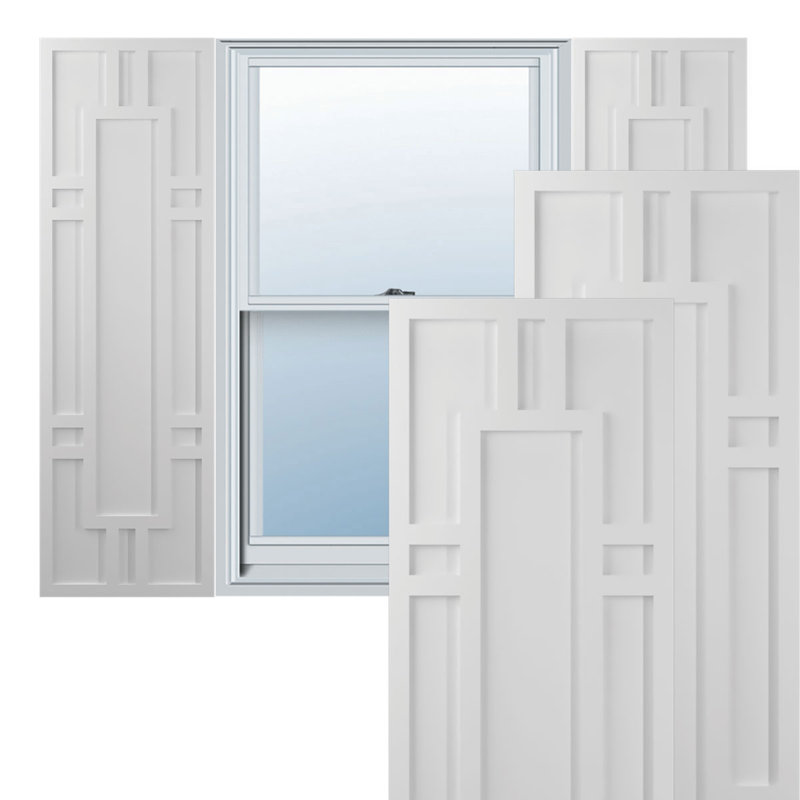 Volets en PVC True Fit Hastings, 12", Avec une couche d'apprêt, 35"