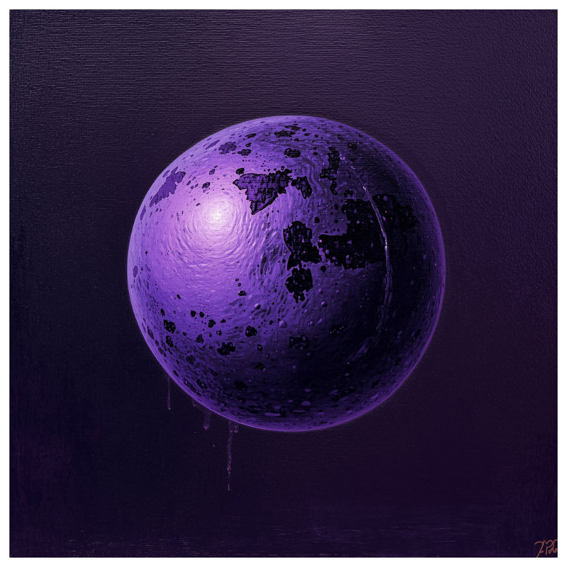 Purple Textured Sphere Double Sided Throw Pillows, 16 x 16 inches