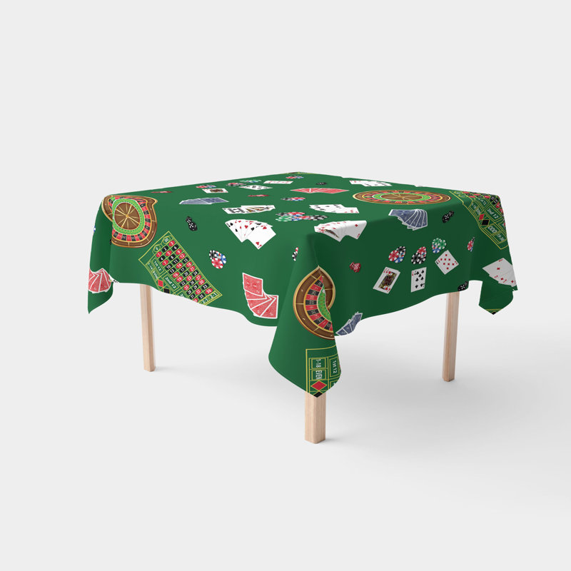 Vollmar Geometric Square Tablecloth, 84" x 84"
