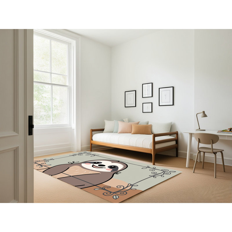Tapis pour enfants East Urban Home, Rectangulaire 8 pi x 10 pi