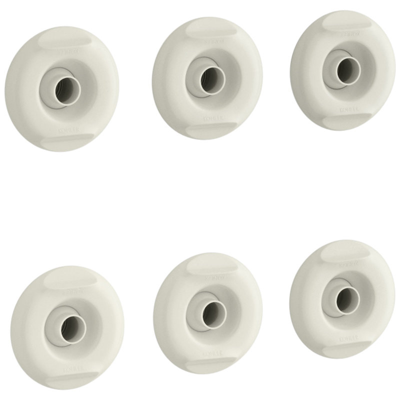 Flexjet Whirlpool Trim Kit with Six Jets, Biscuit