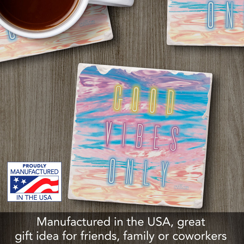 Electrovibes Single Tumbled Tile Coaster Create Your Own Collection