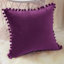 Pom Pom Velvet Tassels Pillow Cover-1055298605-1067332365
