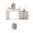 Makeup Vanity with Light mirror,6 drawers,1 chair