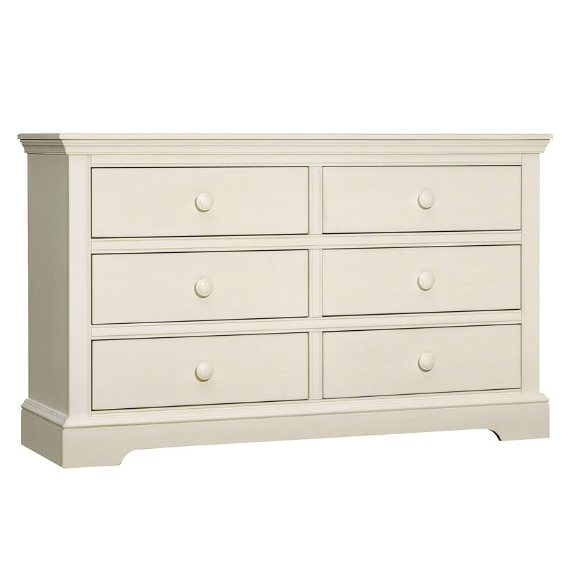 Commode 6 tiroirs Charte, Craie