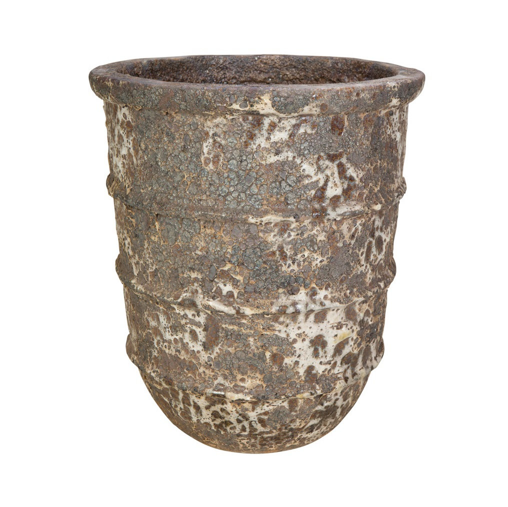 Saturn Pot, 12 in., Volcanic Rust