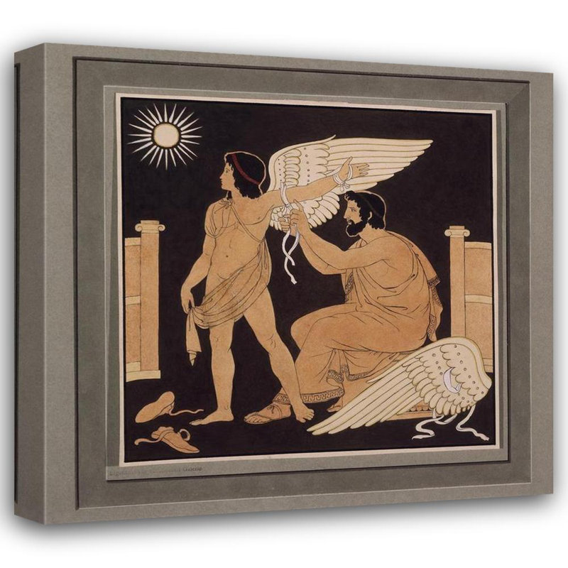 «Daedalus Gives Ikaros a Wing» par Philipp Veit - Art mural sur toile tendue avec châssis, H 24 po x l 17 po