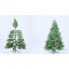  Artificial Hinged Christmas Tree Green PVC, steel-1788940564