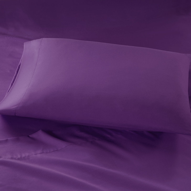 Charcoal Full Microfiber Sheet Set with Side Storage Pockets