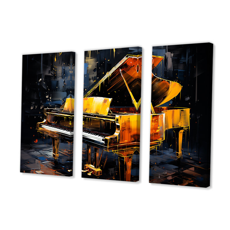 Ensemble de salon Piano Wall Keys, H 28 po x l 36 po x P 1 po
