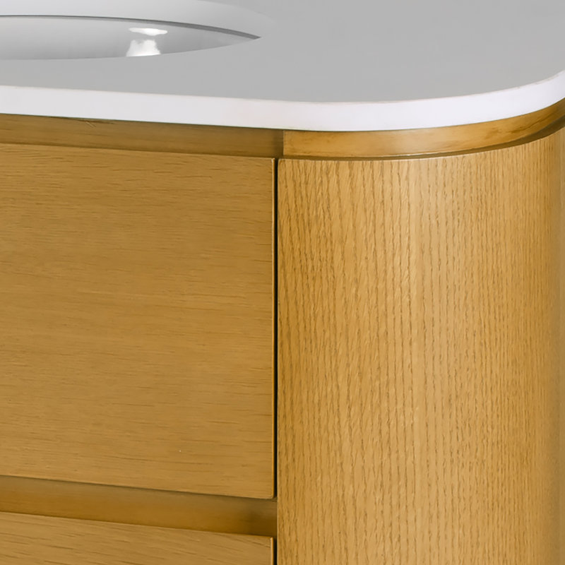 Genoa 60. in. W Quartz 4 Drawer Double Bathroom Vanity, 60"