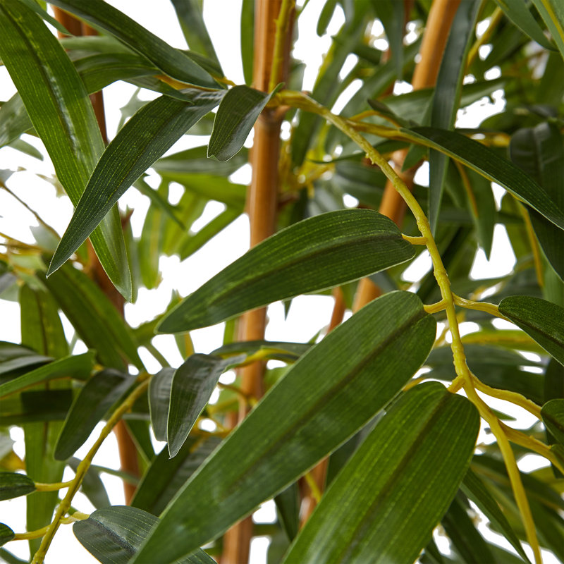 Arbre de bambou artificiel Pure Garden - plante artificielle de 6 pi avec feuilles et pot réglables - plantes artificielles pour la maison, le restaurant ou le bureau