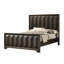 Mobilier de chambre à coucher de style moderne avec tête de lit espresso 1pc-360102700