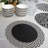B&W Chevron Dinner Plate