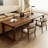 Nut-brown Rectangular Solid Wood Writing desk-1674593942