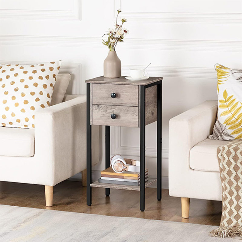 Konni 13.8 " W Solid Wood Nightstand