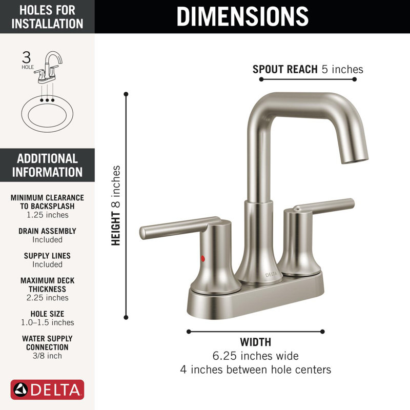 Centerset Bathroom Faucet