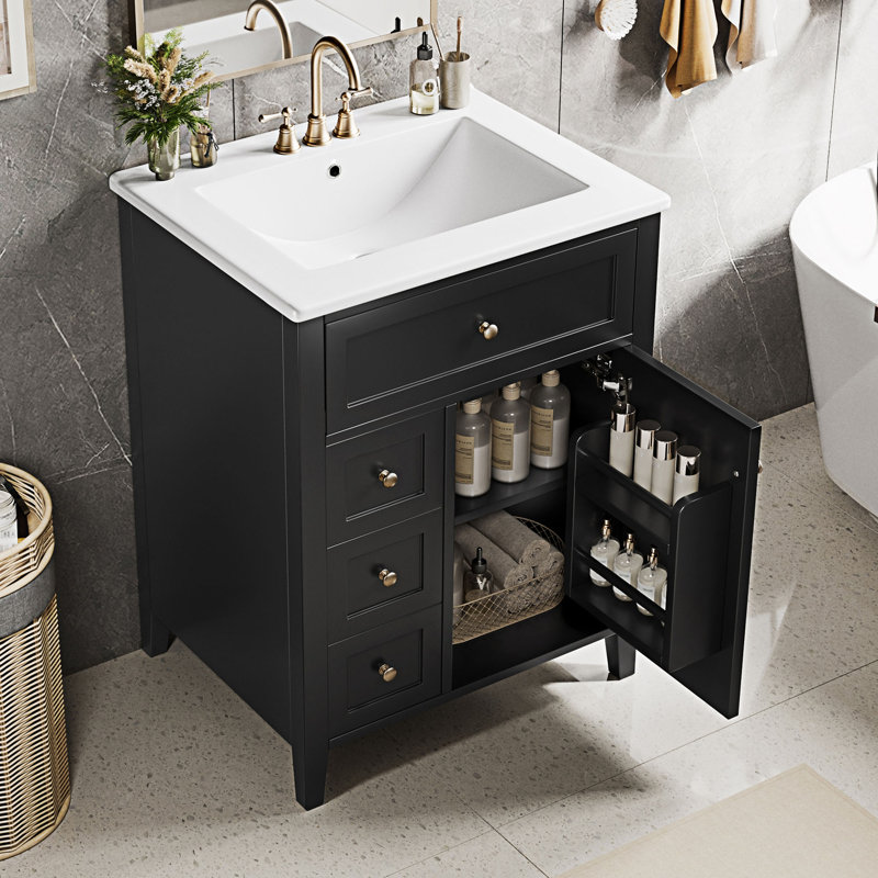 Meuble-lavabo de salle de bain avec lavabo et rangement