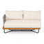 Ensemble de canapé modulaire d'extérieur en bois d'acacia tissé avec corde