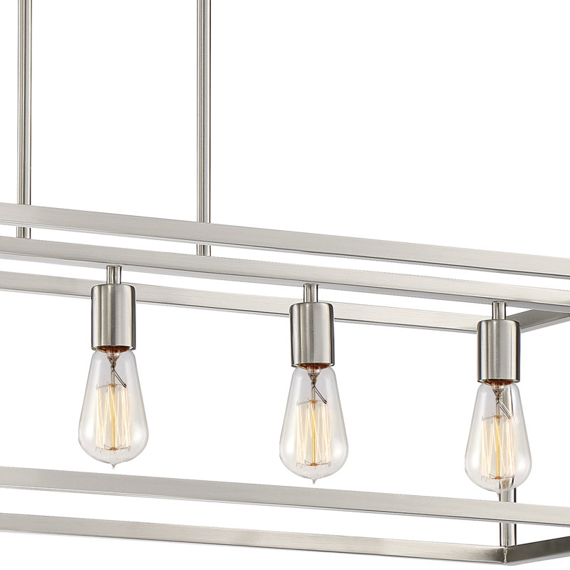 New Harbor 5-Light Brushed Nickel Island Light