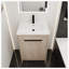 Meuble-lavabo autoportant simple 24 po avec plateau en céramique Ashvath