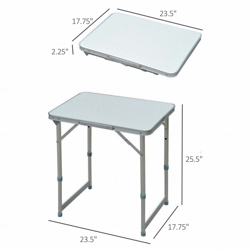 Table de patio portative pour l'extérieur