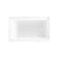 Baignoire en alcôve en acrylique blanc brillant 54 po x 30 po Voltaire-59008592