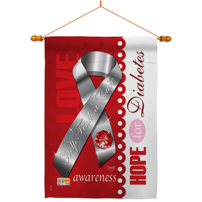 Double Sided 40'' H x 28'' W Polyester Flag Set