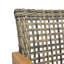 Chaise en bois et osier (ensemble de 2)