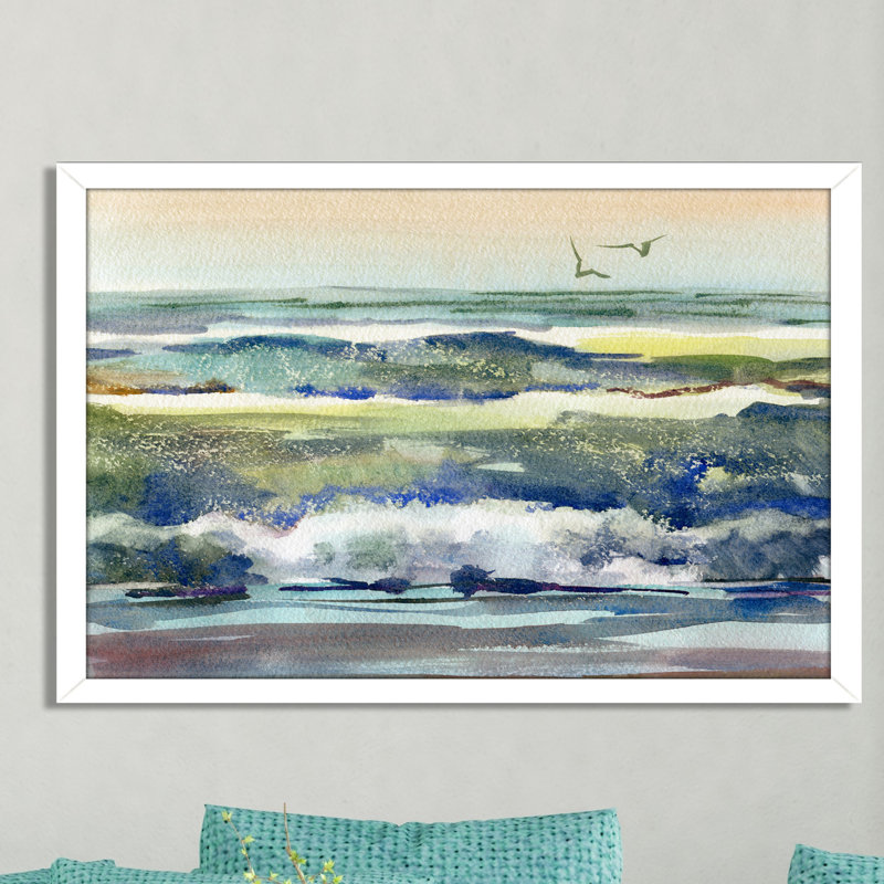« h2o 3 », reproduction d’art encadrée, H 27,5 po x l 39,5 po x P 0,75 po