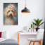 Giclée encadrée de fantaisie Labradoodle, design par Wumples-486074322-486074318