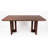 Rectangular solid wood dining table;