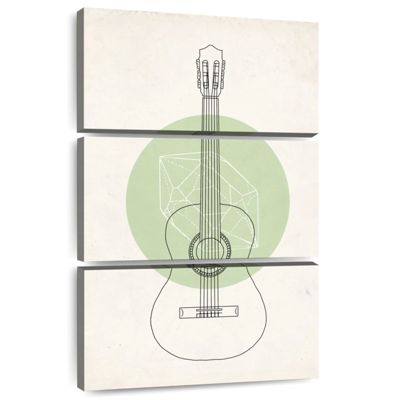 Guitare géométrique Abarca, H 50 po x l 32 po