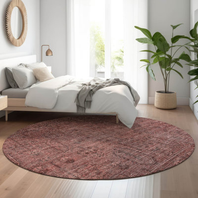 Premium Machine Washable Prisco Paprika Rug