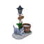 Décoration de jardin jardinière chat allongé