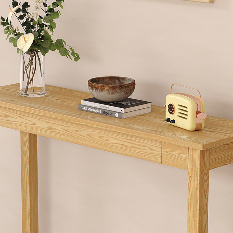Console Minimalist Creative, H 31,5 po x l 39,37 po x P 13,78 po, Bois naturel