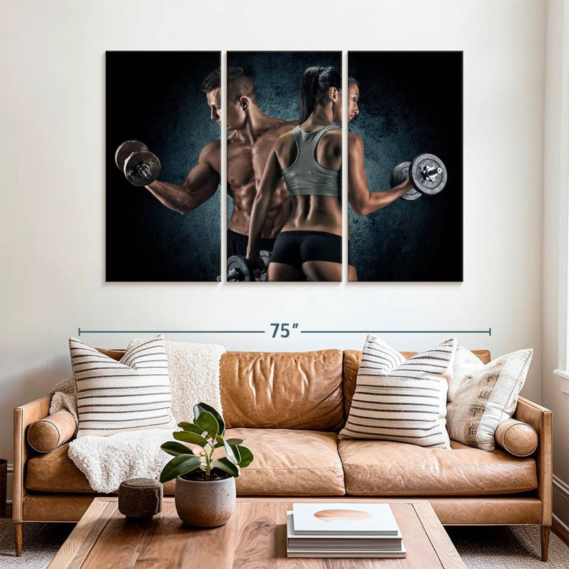 Senne Gym Couple, 42" H x 65" W