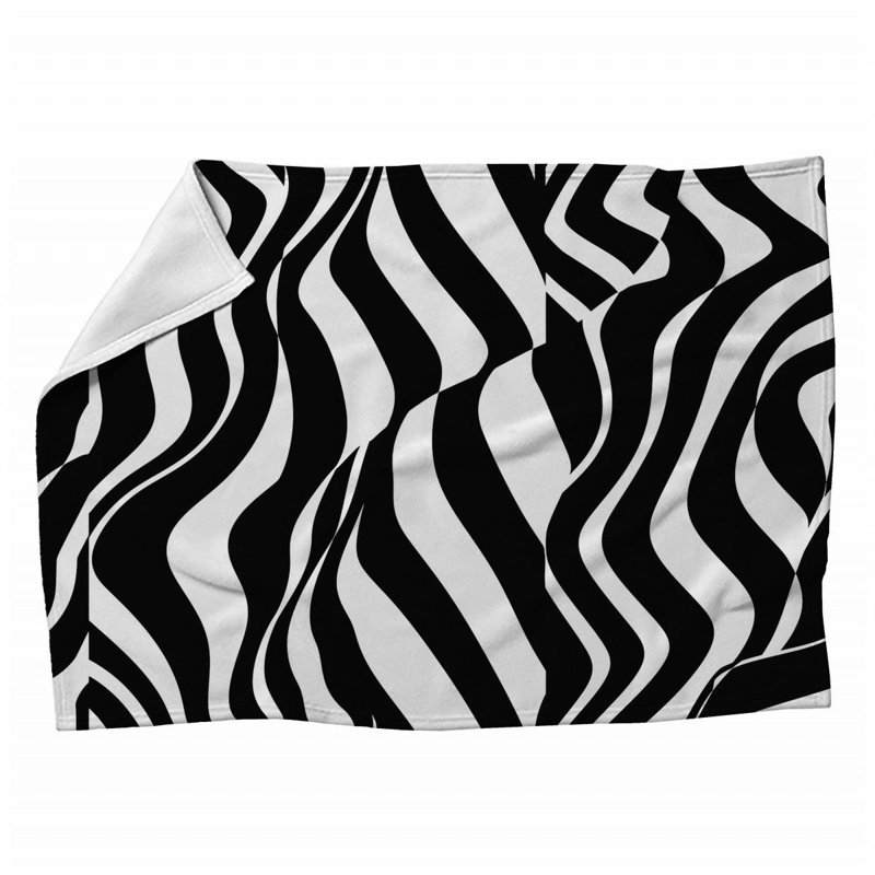Plain Weave Muslin Machine Printed Throw Blanket, 80" L x 60" W