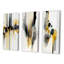 Abstrait formes transitionnelles noires - ensemble de 3 cadres flottants-1820968652-1820968656