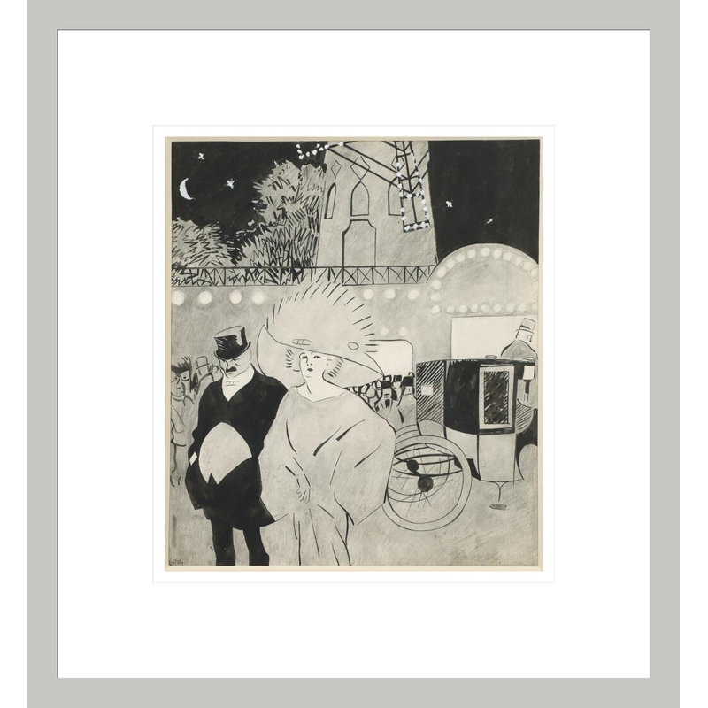 «Out the Moulin Rouge» par Juan Gris, impression giclée sur cadre, H 14,93 po x l 13,75 po
