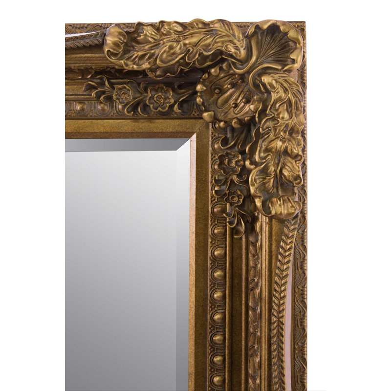 Fallin Flat Wall Mirror, 175cm H x 90cm W x 10cm D, Gold