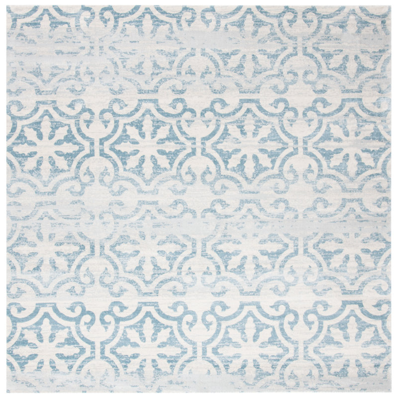 Abri Performance Geometric Rug, Square 6'7"
