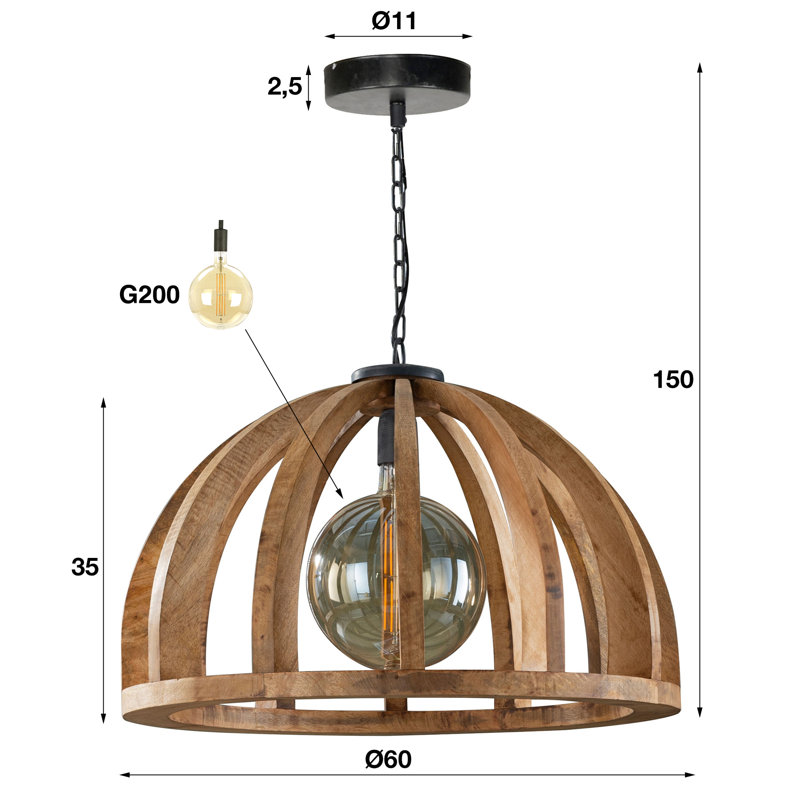 Virgo 1 - Light Black Single Pendant