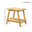 Table de bout moderne en bois avec finition en chêne naturel-86219051-86219061