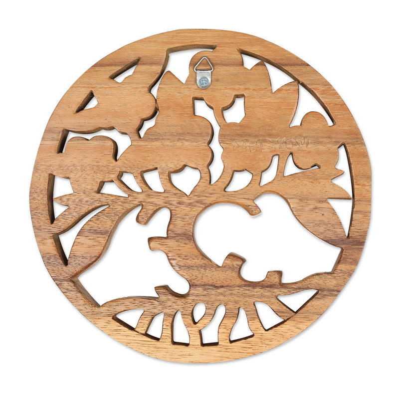 Traditional Plants & Flowers Wall Decor on Solid Wood
